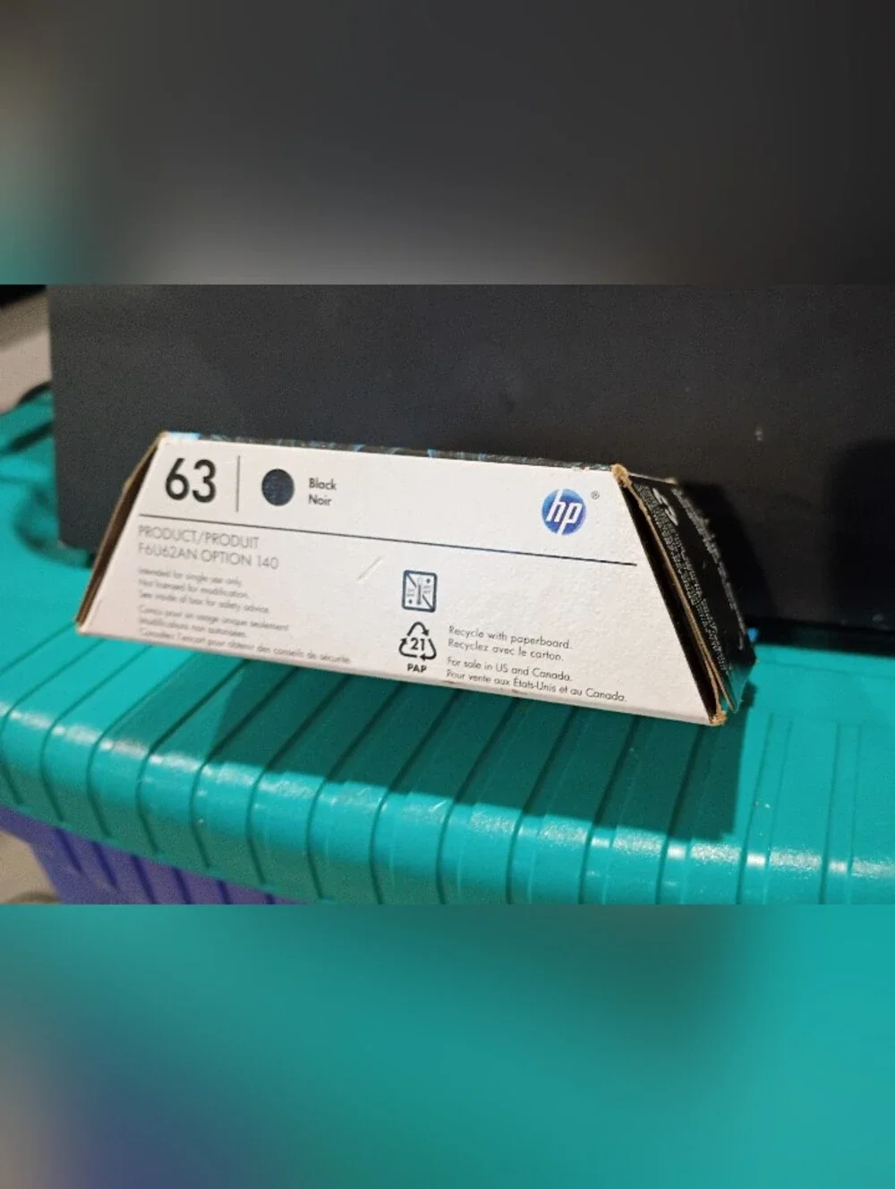 HP 63 Black NEW UNOPENED FACTORY SEALED
